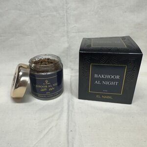 El Nabil Bakhoor Al Night Incense 40g Premium Aromatic Wood Chips in Jar and Box